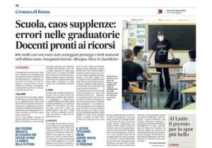 Scopri di più sull'articolo Scuola, Caos Supplenze: Errori nelle graduatorie. Docenti pronti ai ricorsi