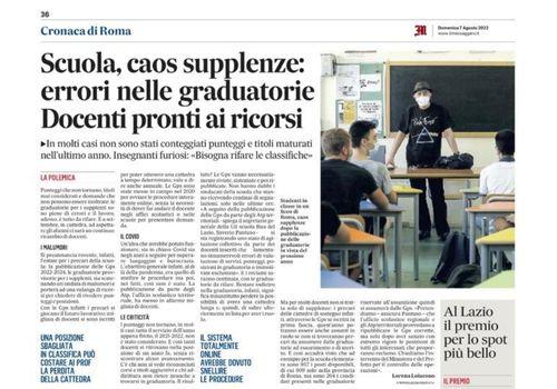 Al momento stai visualizzando Scuola, Caos Supplenze: Errori nelle graduatorie. Docenti pronti ai ricorsi